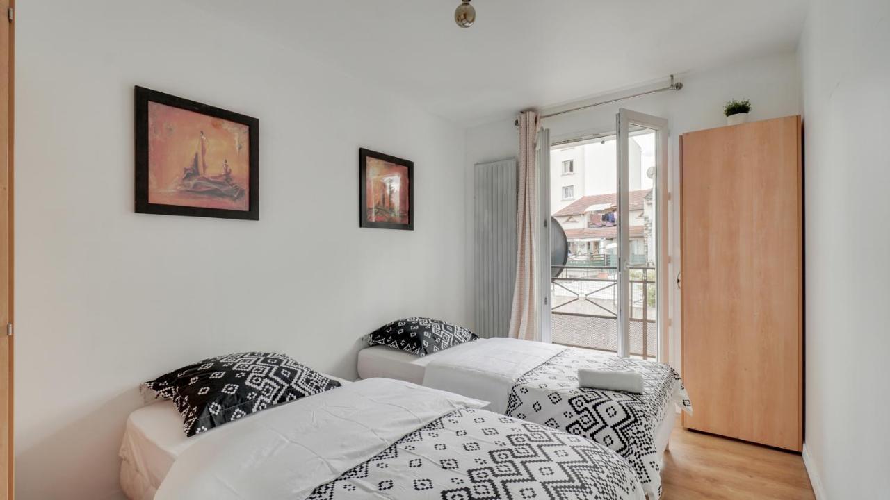 Chic Apart With Parking Near Paris Appartamento Aubervilliers Esterno foto